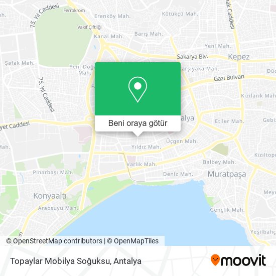 Topaylar Mobilya Soğuksu harita