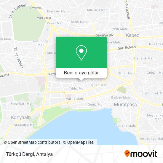 Türkçü Dergi harita