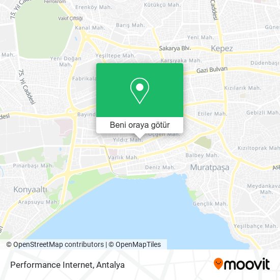 Performance Internet harita