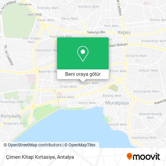 Çimen Kitap Kırtasiye harita