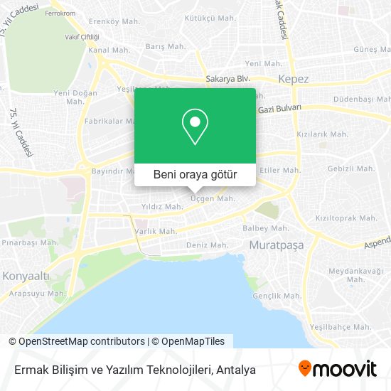 Ermak Bilişim ve Yazılım Teknolojileri harita
