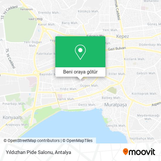 Yıldızhan Pide Salonu harita