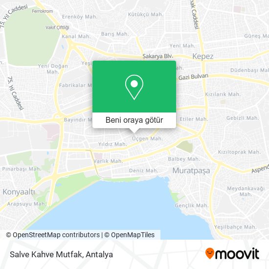 Salve Kahve Mutfak harita