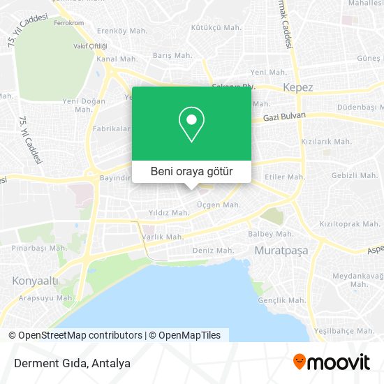 Derment Gıda harita