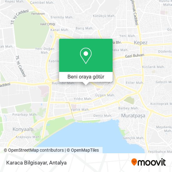 Karaca Bilgisayar harita