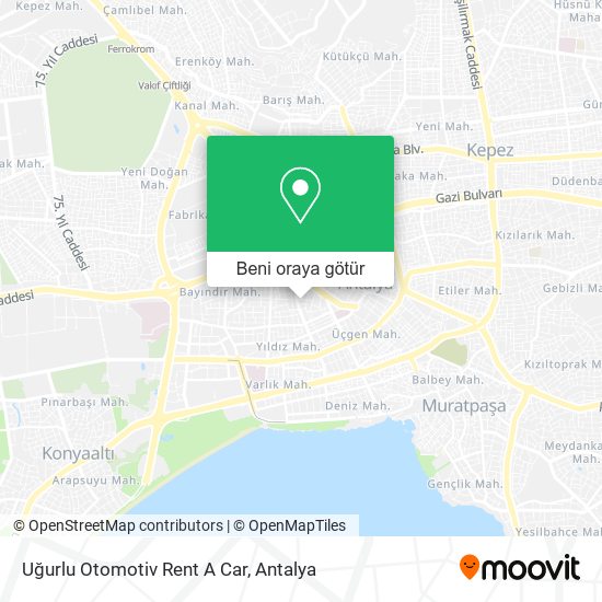 Uğurlu Otomotiv Rent A Car harita