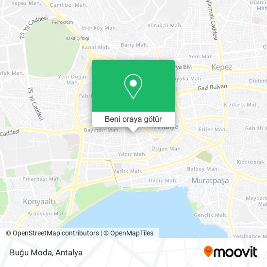 Buğu Moda harita