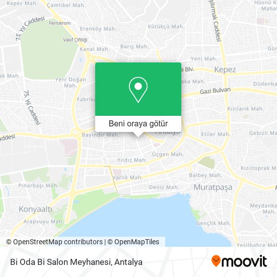 Bi Oda Bi Salon Meyhanesi harita