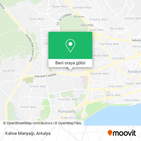 Kahve Manyağı harita