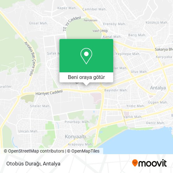 Otobüs Durağı harita