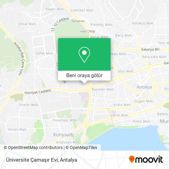 Üniversite Çamaşır Evi harita