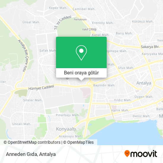 Anneden Gıda harita