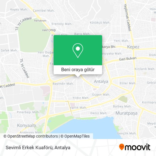Sevimli Erkek Kuaförü harita