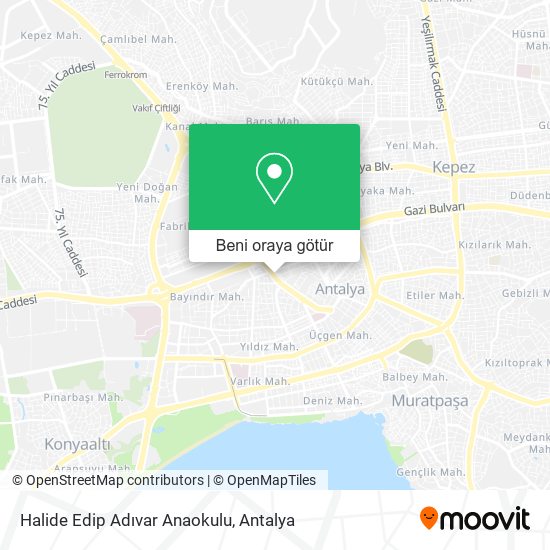 Halide Edip Adıvar Anaokulu harita