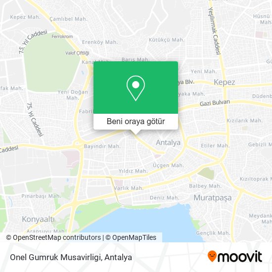 Onel Gumruk Musavirligi harita
