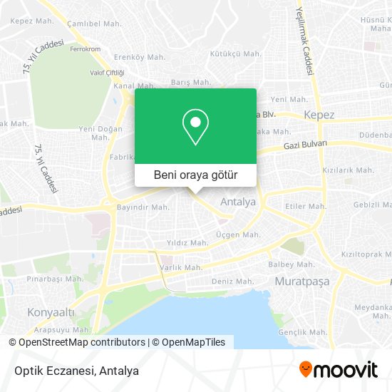 Optik Eczanesi harita