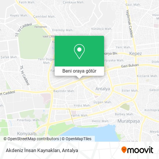 Akdeniz İnsan Kaynakları harita