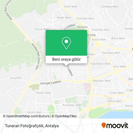 Tunaran Fotoğrafçılık harita