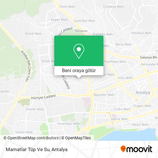 Mamatlar Tüp Ve Su harita