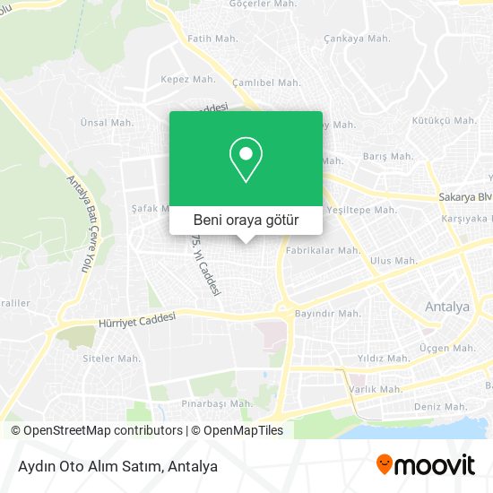 Aydın Oto Alım Satım harita