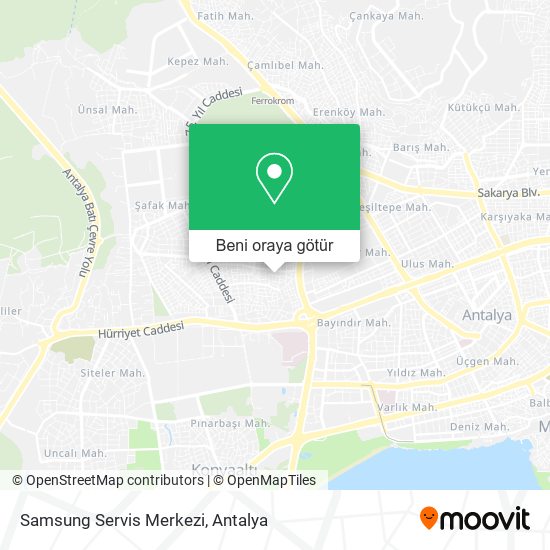 Samsung Servis Merkezi harita