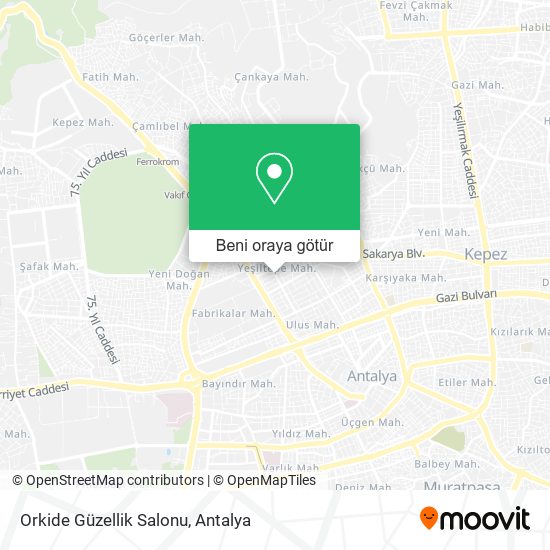 Orkide Güzellik Salonu harita