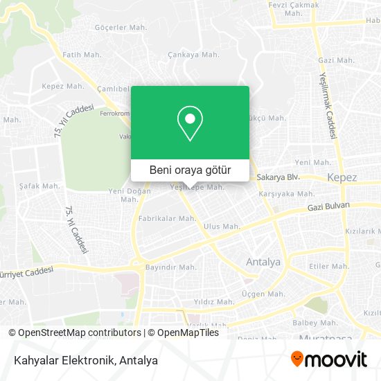 Kahyalar Elektronik harita