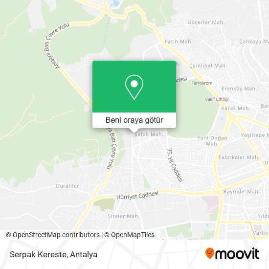 Serpak Kereste harita