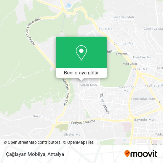 Çağlayan Mobilya harita