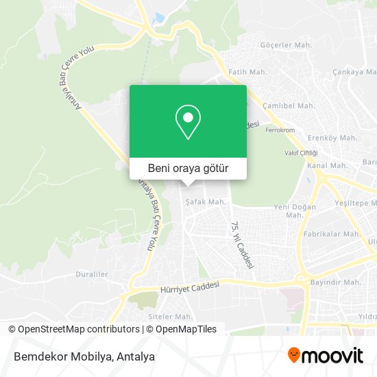 Bemdekor Mobilya harita
