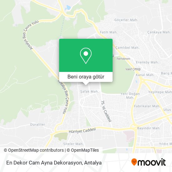 En Dekor Cam Ayna Dekorasyon harita