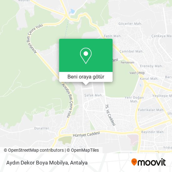 Aydın Dekor Boya Mobilya harita