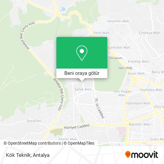 Kök Teknik harita