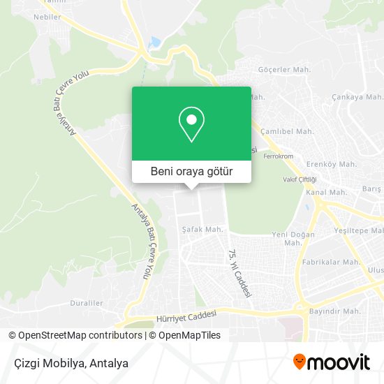 Çizgi Mobilya harita