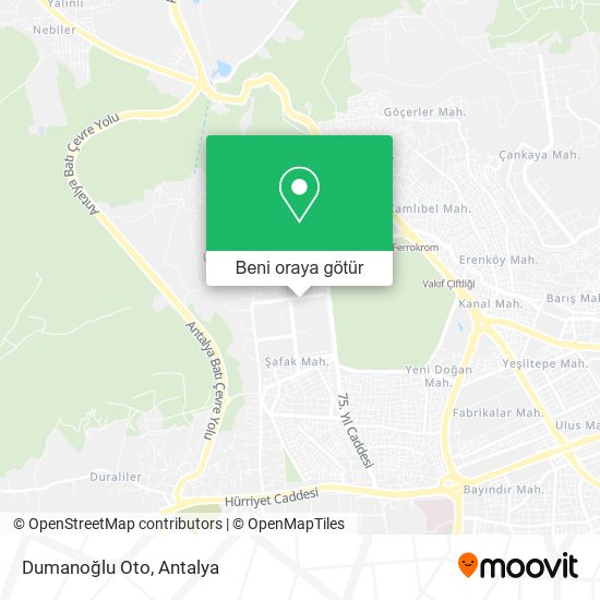Dumanoğlu Oto harita