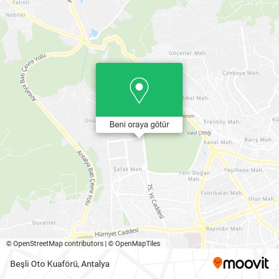 Beşli Oto Kuaförü harita