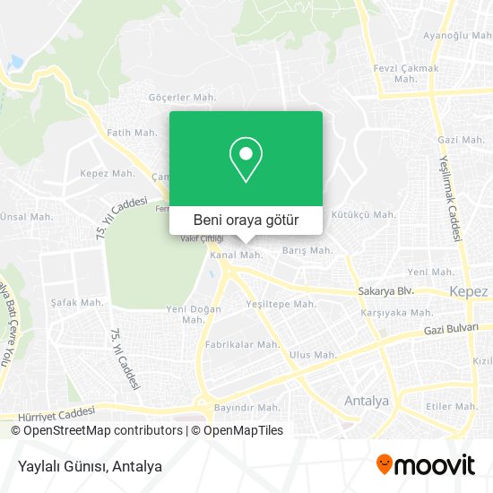 Yaylalı Günısı harita