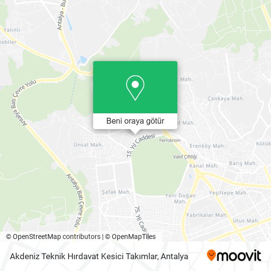 Akdeniz Teknik Hırdavat Kesici Takımlar harita