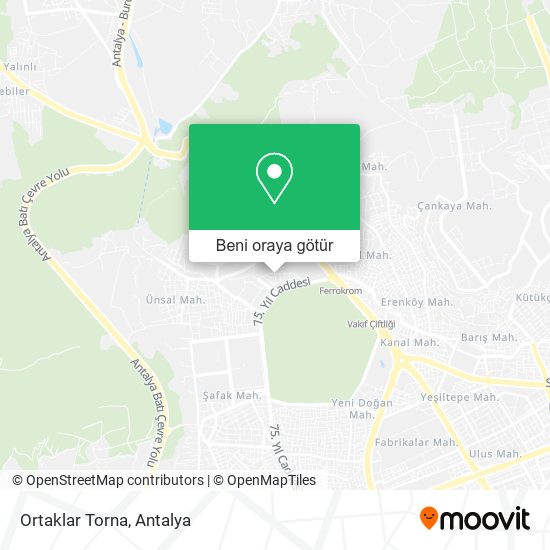 Ortaklar Torna harita