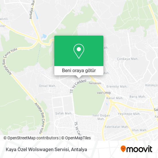 Kaya Özel Wolswagen Servisi harita