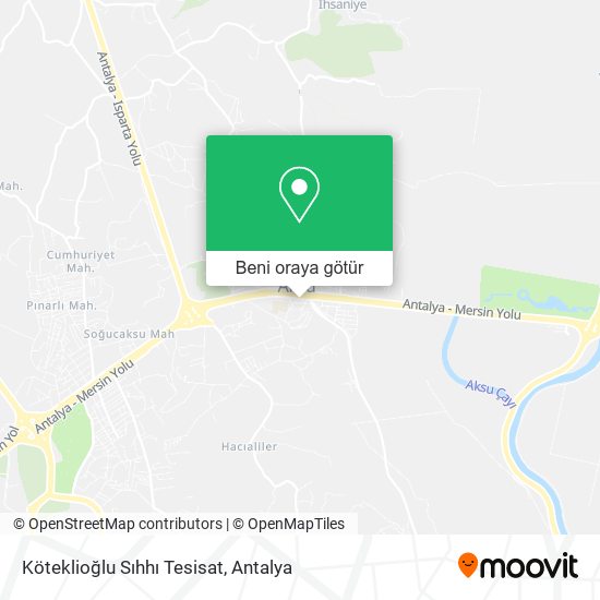 Köteklioğlu Sıhhı Tesisat harita