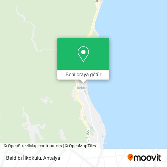 Beldibi İlkokulu harita