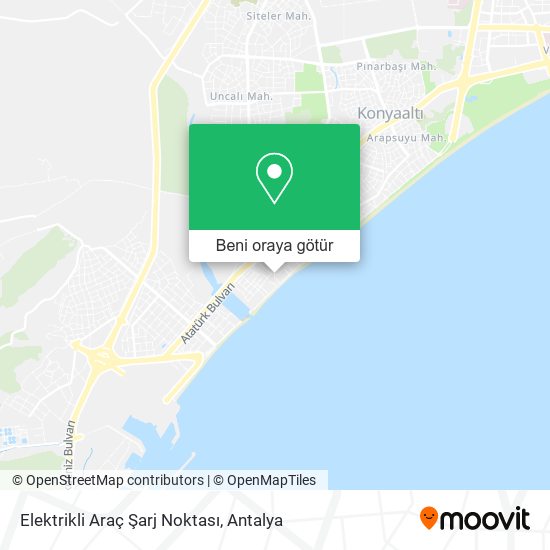 Elektrikli Araç Şarj Noktası harita