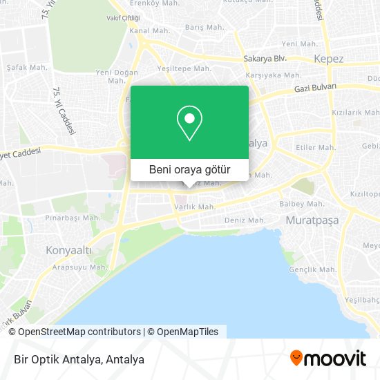 Bir Optik Antalya harita