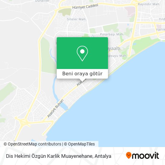 Dis Hekimi Özgün Karlik Muayenehane harita