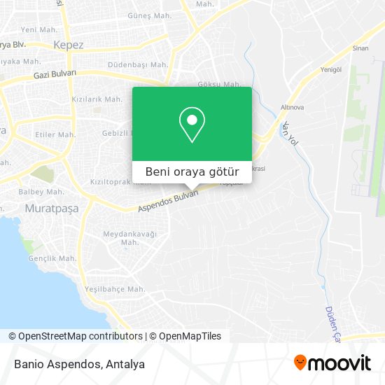 Banio Aspendos harita