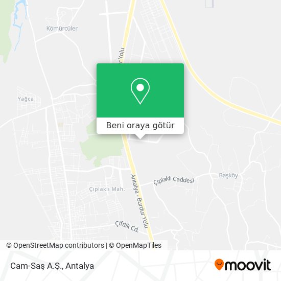 Cam-Saş A.Ş. harita