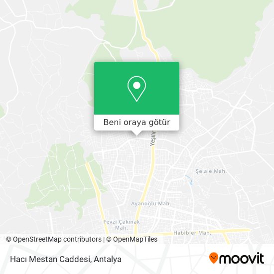 Hacı Mestan Caddesi harita