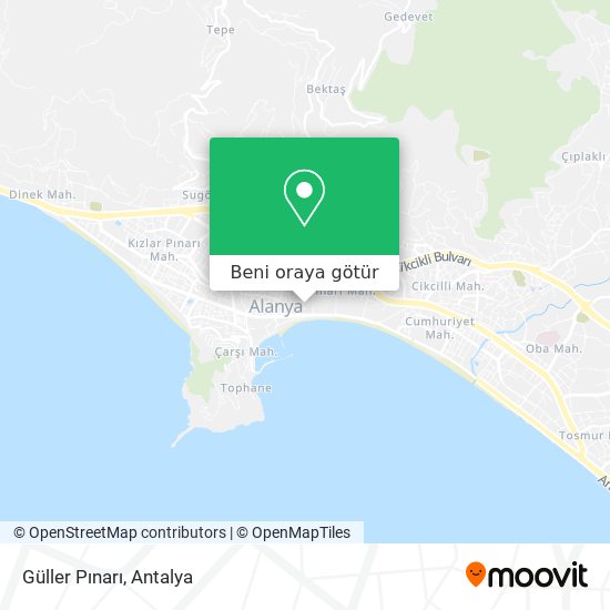 Güller Pınarı harita