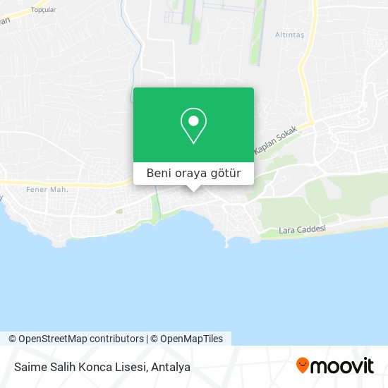 Saime Salih Konca Lisesi harita